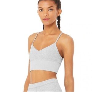Alo Yoga Lavish Bra Dove Grey